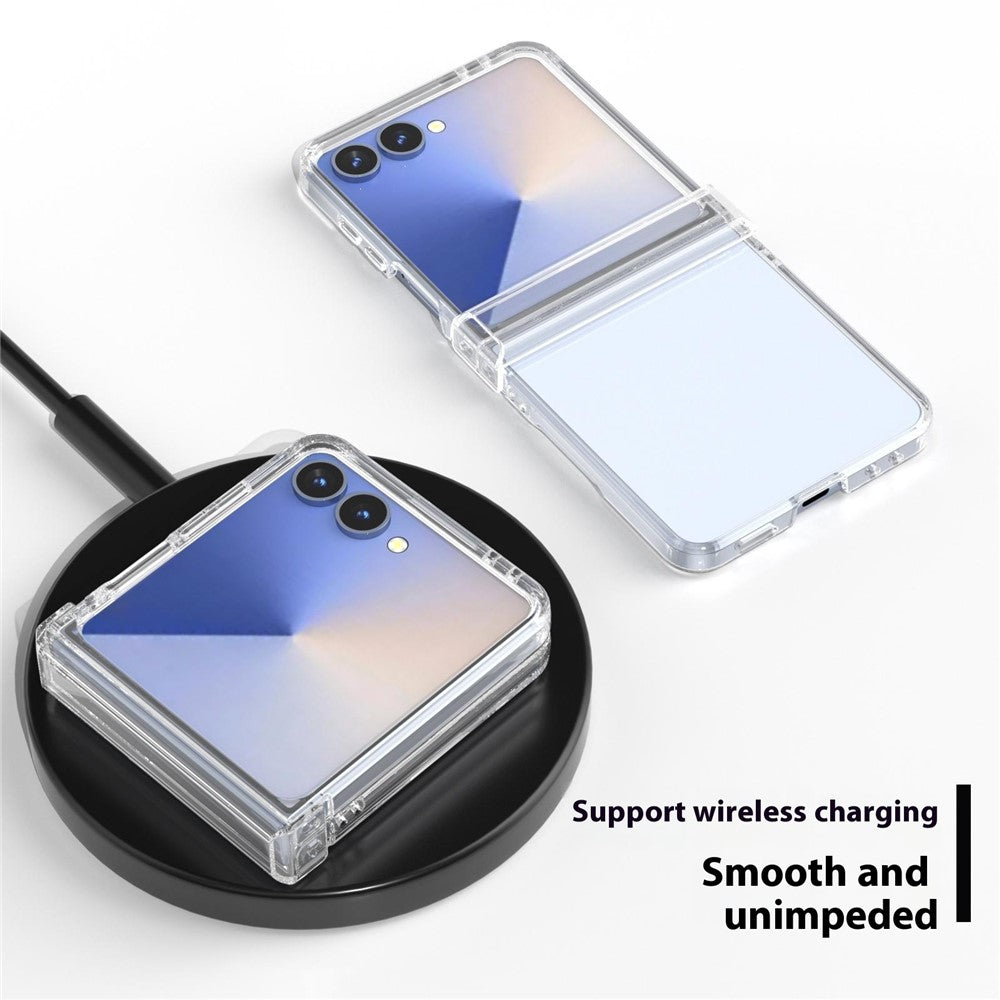 For Samsung Galaxy Z Flip7 5G Case Anti-Drop Transparent Hard PC Phone Cover
