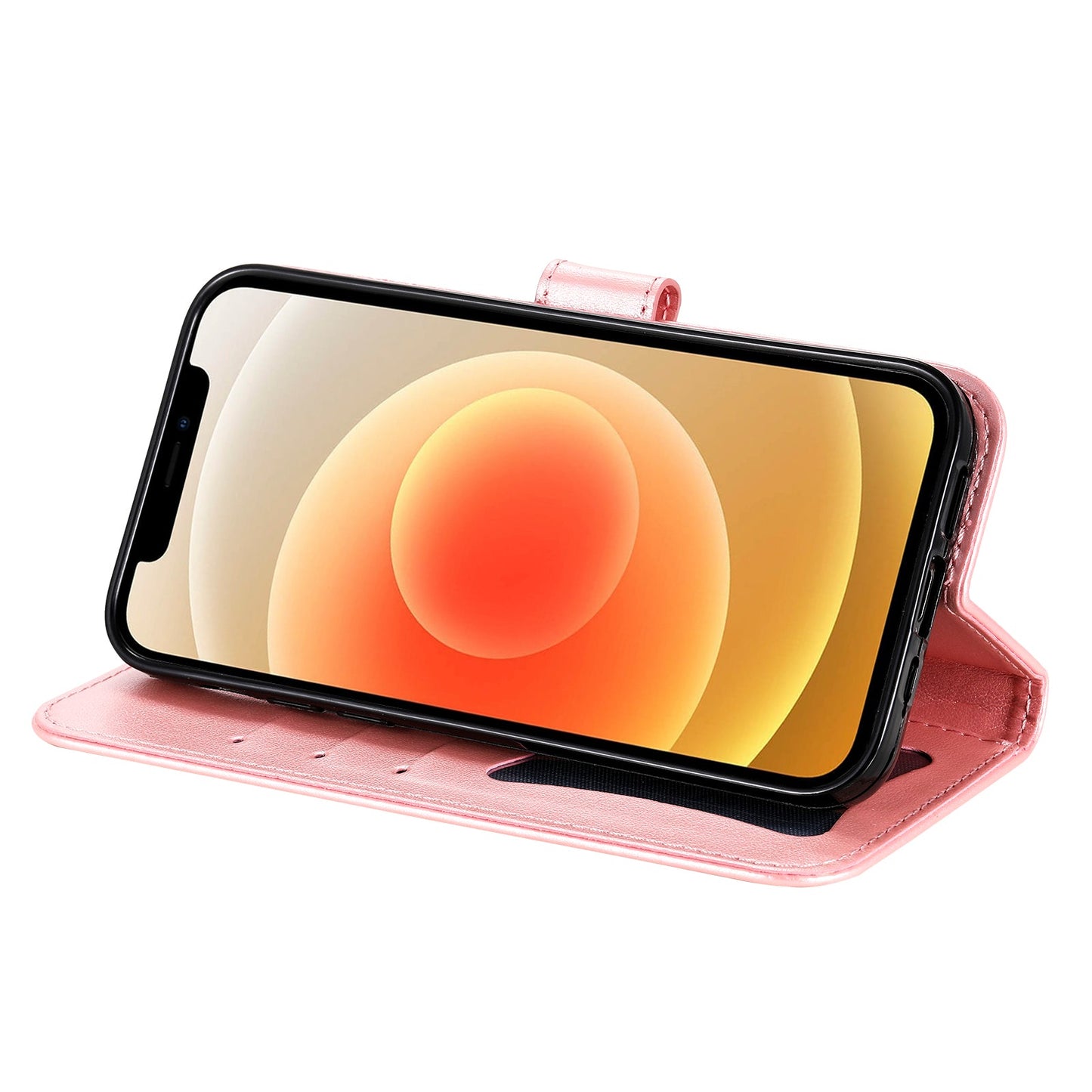 For Oppo Reno14 Pro 5G (China) / Oppo Reno13 Pro 5G / Oppo Reno14 Pro 5G (Global) Case Floral Pattern PU Leather Wallet Stand Phone Cover - Pink