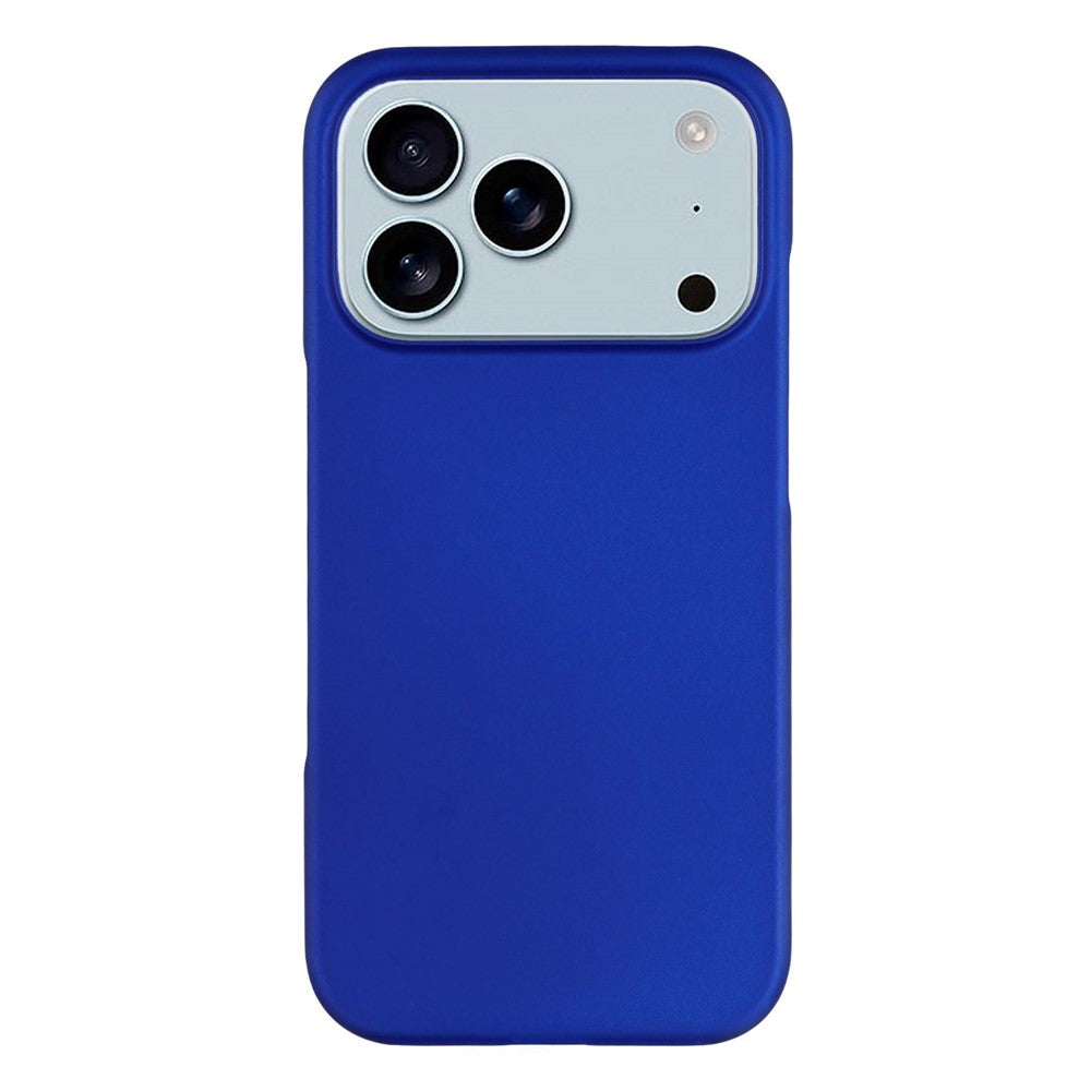 For iPhone 17 Pro Max Case Hard PC Drop Proof Frosted Minimalist Phone Cover - Navy Blue