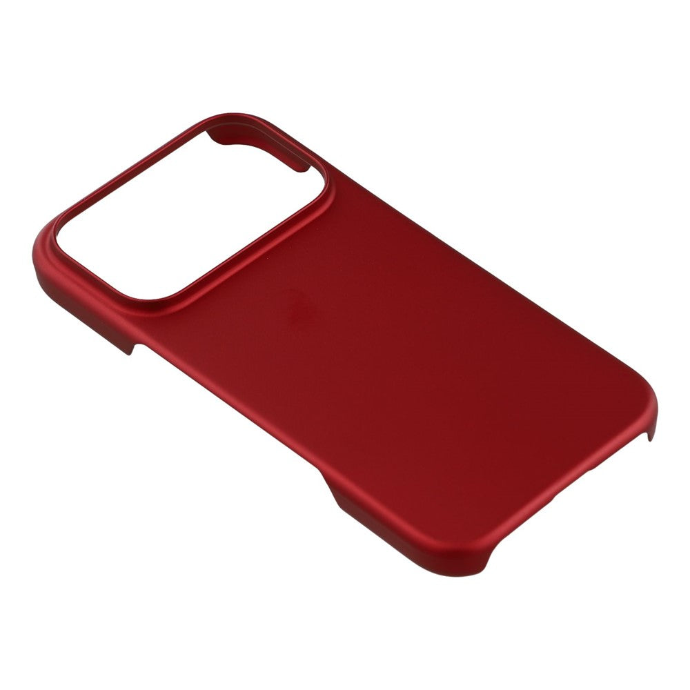 For iPhone 17 Pro Max Case Hard PC Drop Proof Frosted Minimalist Phone Cover - Red