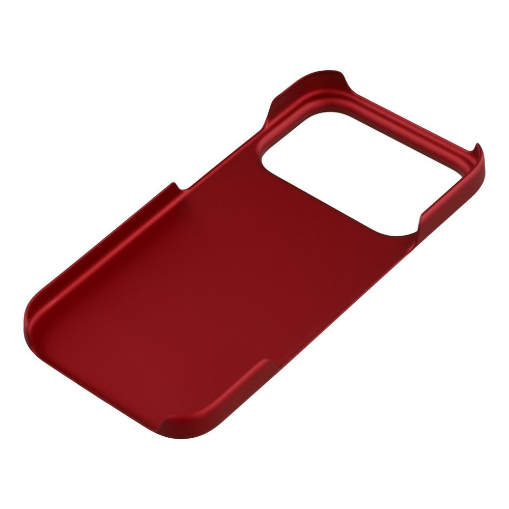 For iPhone 17 Pro Max Case Hard PC Drop Proof Frosted Minimalist Phone Cover - Red