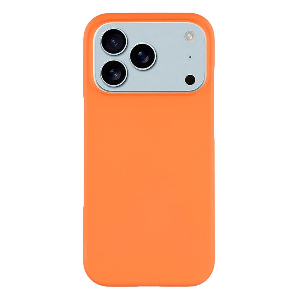 For iPhone 17 Pro Max Case Hard PC Drop Proof Frosted Minimalist Phone Cover - Orange