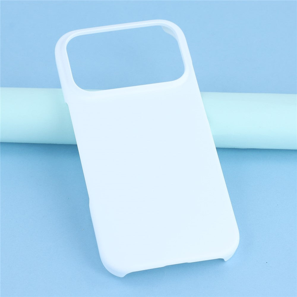For iPhone 17 Pro Max Case Hard PC Drop Proof Frosted Minimalist Phone Cover - White