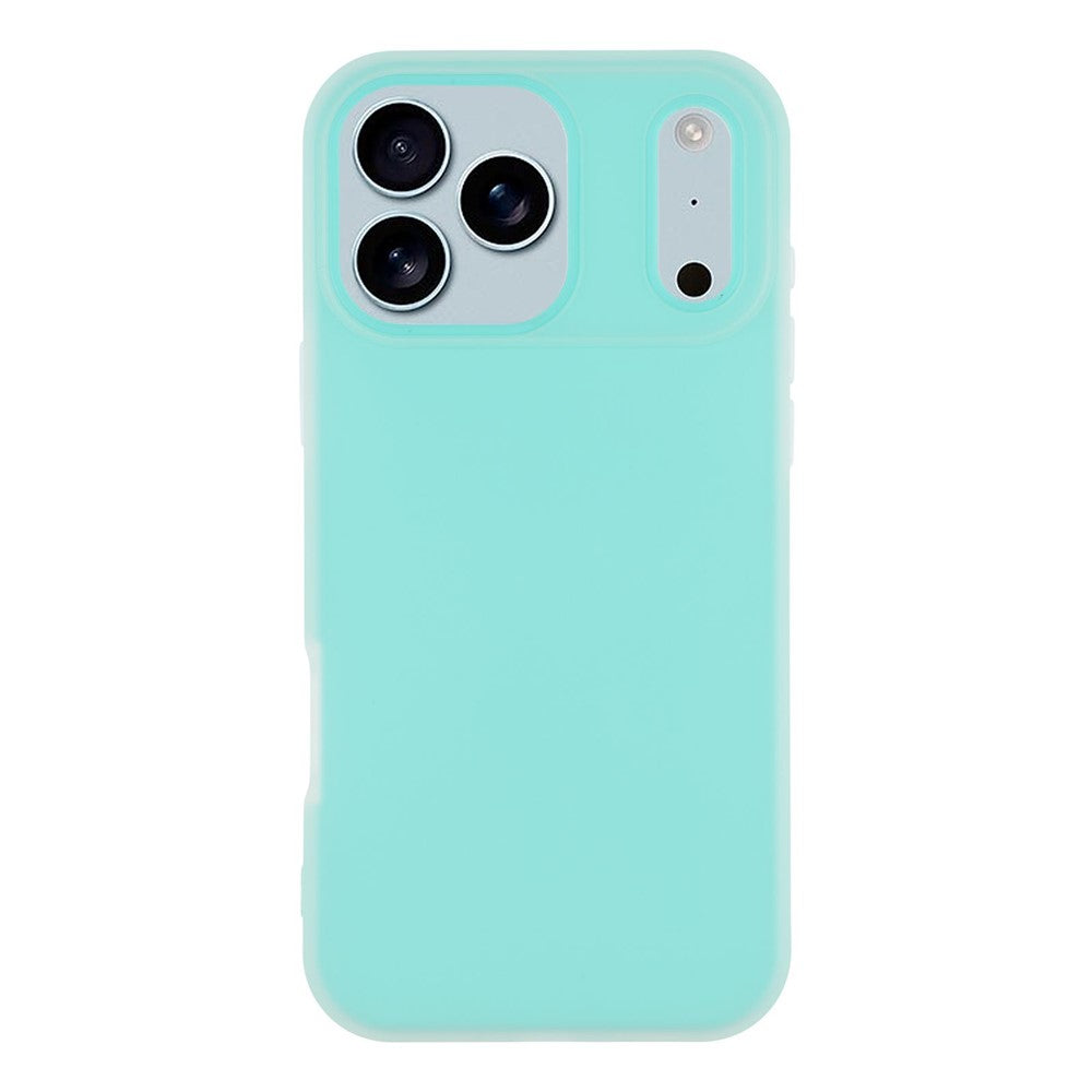 For iPhone 17 Pro Max Case 2 in 1 PC + TPU Frosted Phone Case Large Camera Cutout - Baby Blue
