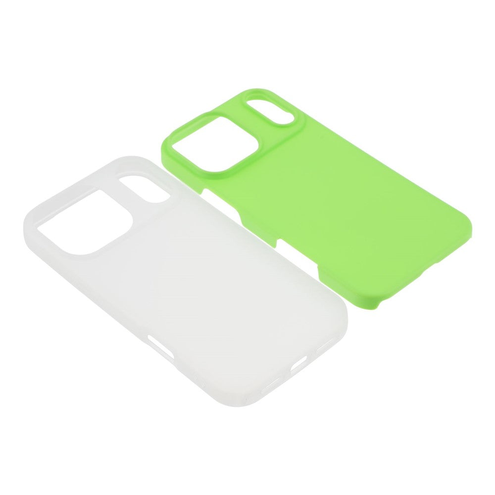 For iPhone 17 Pro Max Case 2 in 1 PC + TPU Frosted Phone Case Large Camera Cutout - Matcha Green