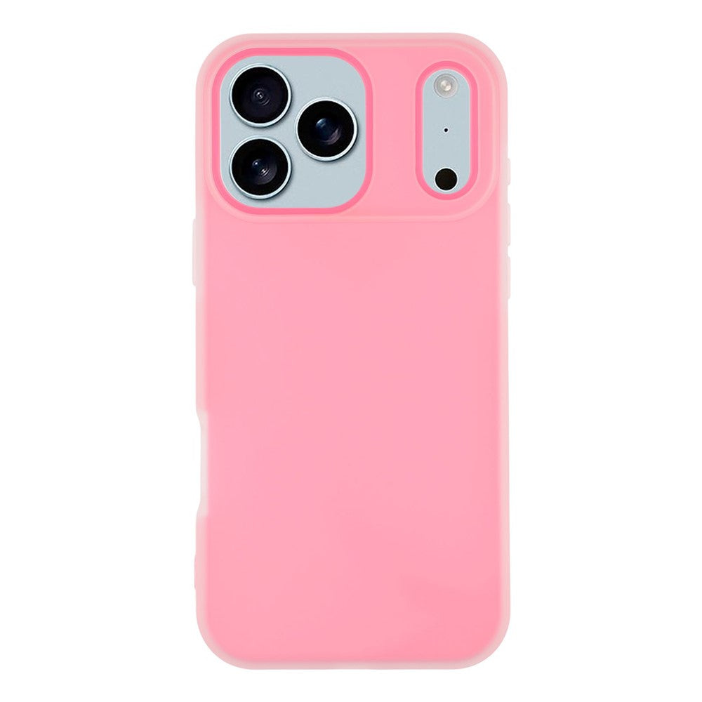 For iPhone 17 Pro Max Case 2 in 1 PC + TPU Frosted Phone Case Large Camera Cutout - Rose