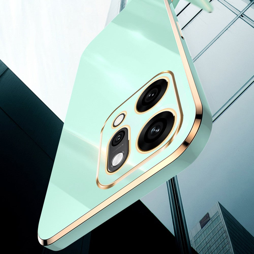 XINLI For Oppo Reno14 Pro 5G (Global) Case TPU Phone Cover with Electroplating Frame - Black