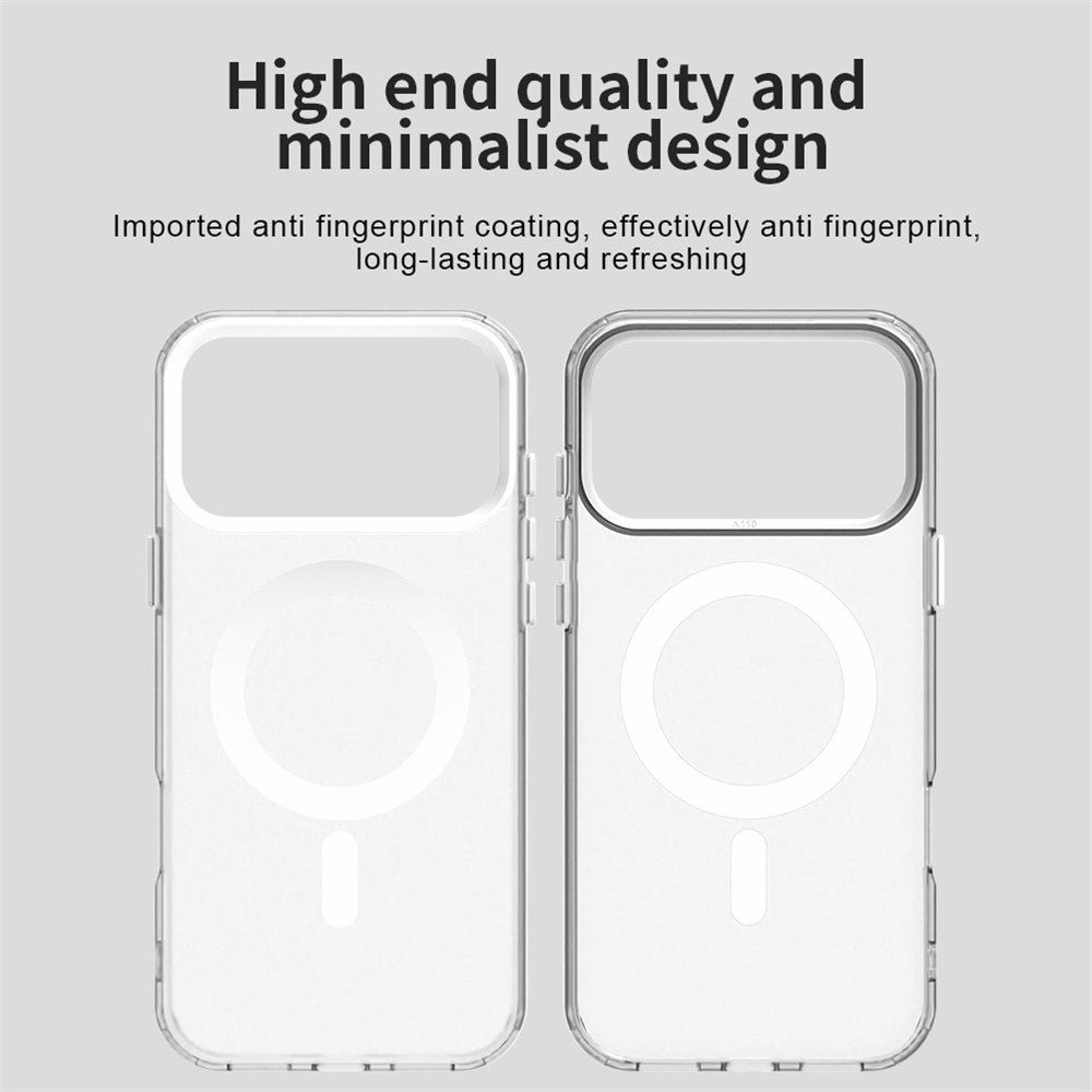 For iPhone 17 Pro Max Case Compatible with MagSafe Anti Drop Hybrid Phone Back Cover - White
