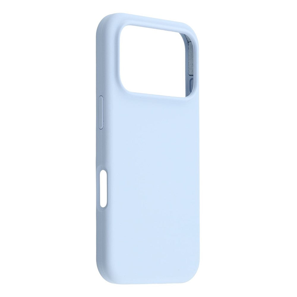 For iPhone 17 Pro Max Case Solid Silicone Shockproof Phone Back Cover - Baby Blue
