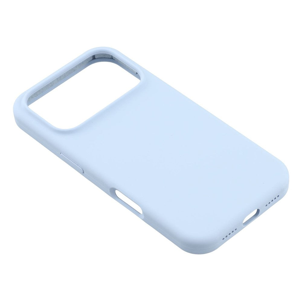 For iPhone 17 Pro Max Case Solid Silicone Shockproof Phone Back Cover - Baby Blue