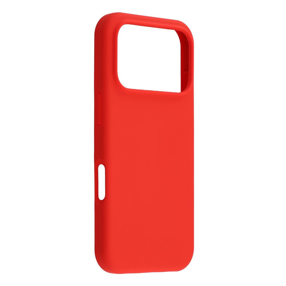 For iPhone 17 Pro Max Case Solid Silicone Shockproof Phone Back Cover - Red