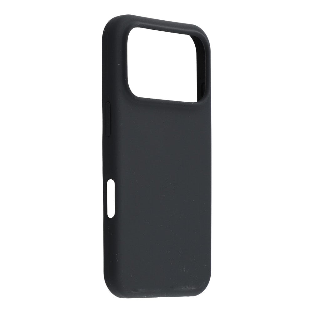 For iPhone 17 Pro Max Case Solid Silicone Shockproof Phone Back Cover - Black