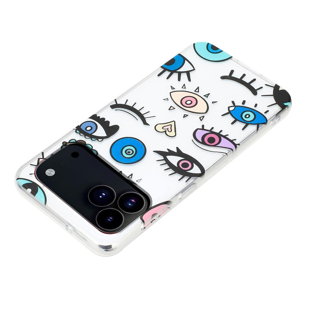 For iPhone 17 Pro Max Case Soft TPU Phone Back Cover Pattern Printing - Eye Monster