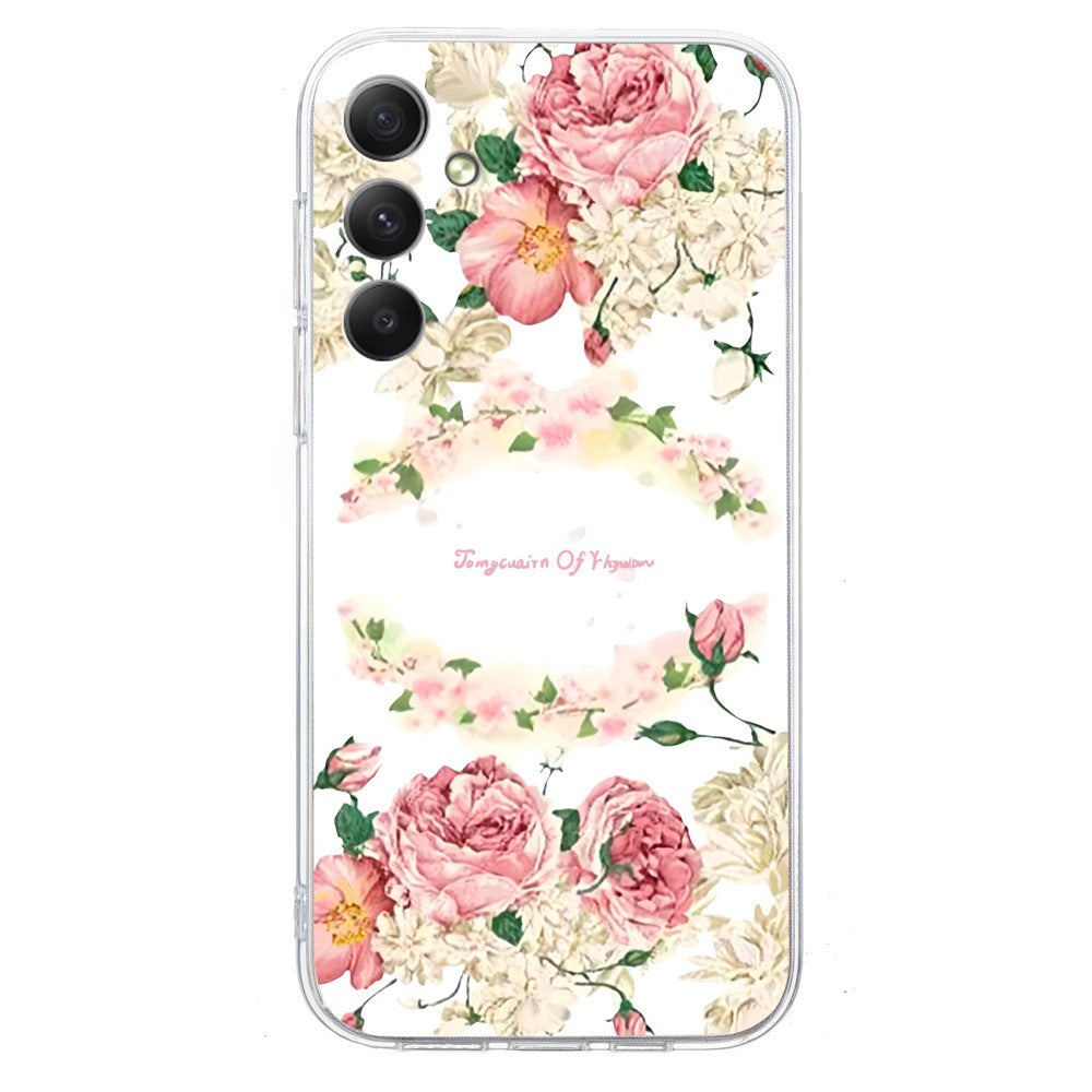 For Samsung Galaxy A17 5G / A26 5G Case Soft TPU Pattern Printing Phone Cover - Rose