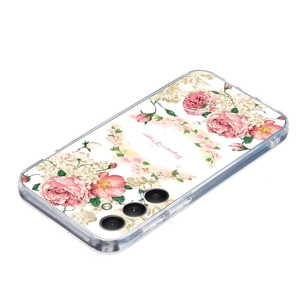 For Samsung Galaxy A17 5G / A26 5G Case Soft TPU Pattern Printing Phone Cover - Rose