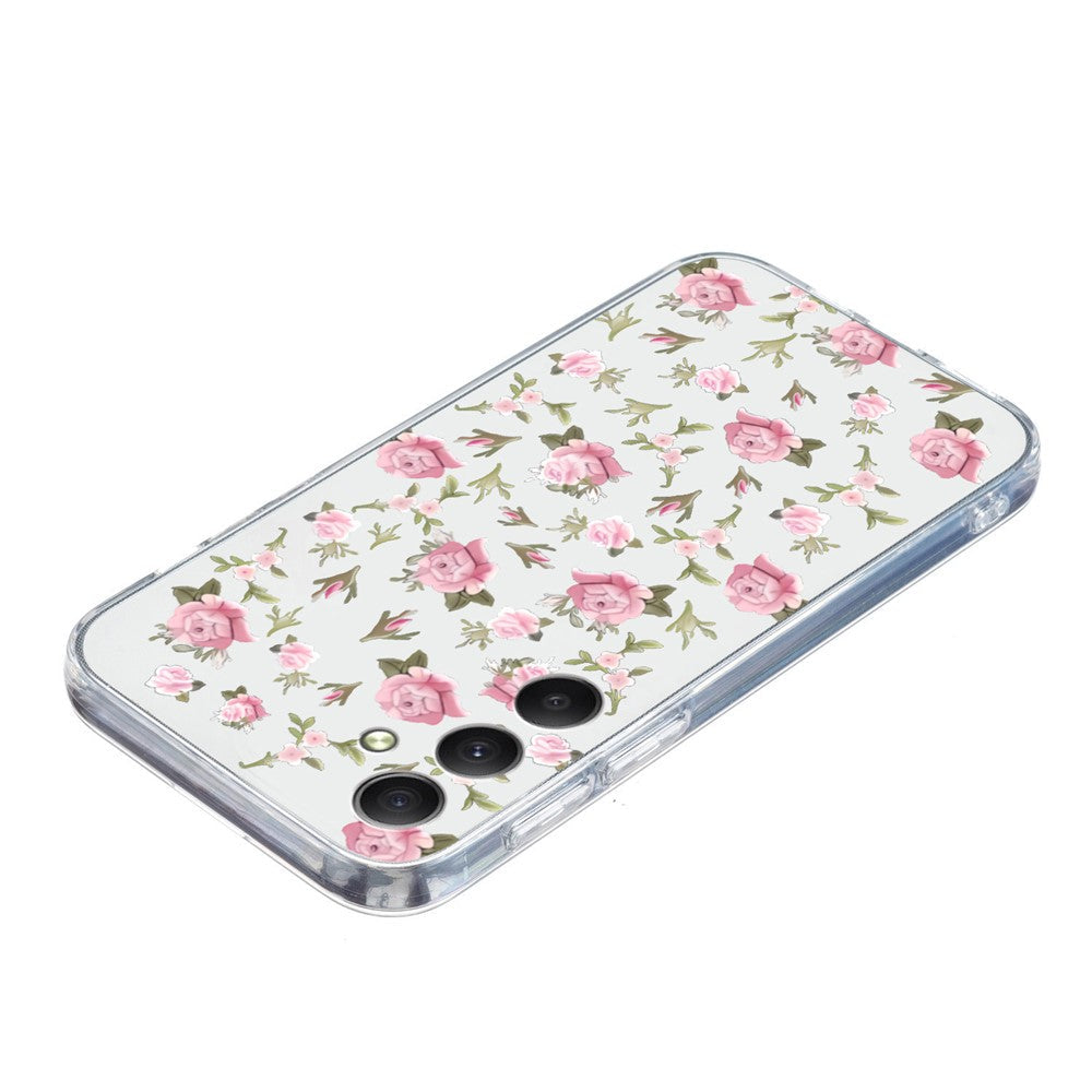 For Samsung Galaxy A17 5G / A26 5G Case Soft TPU Pattern Printing Phone Cover - Pink Floral
