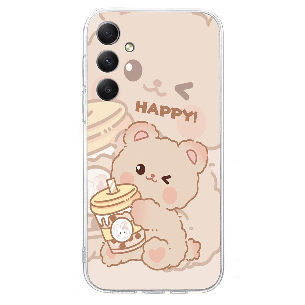 For Samsung Galaxy A17 5G / A26 5G Case Soft TPU Pattern Printing Phone Cover - Bear