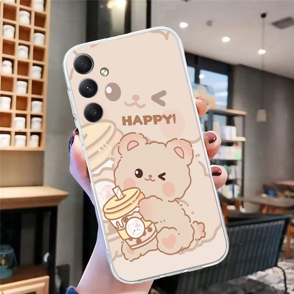 For Samsung Galaxy A17 5G / A26 5G Case Soft TPU Pattern Printing Phone Cover - Bear