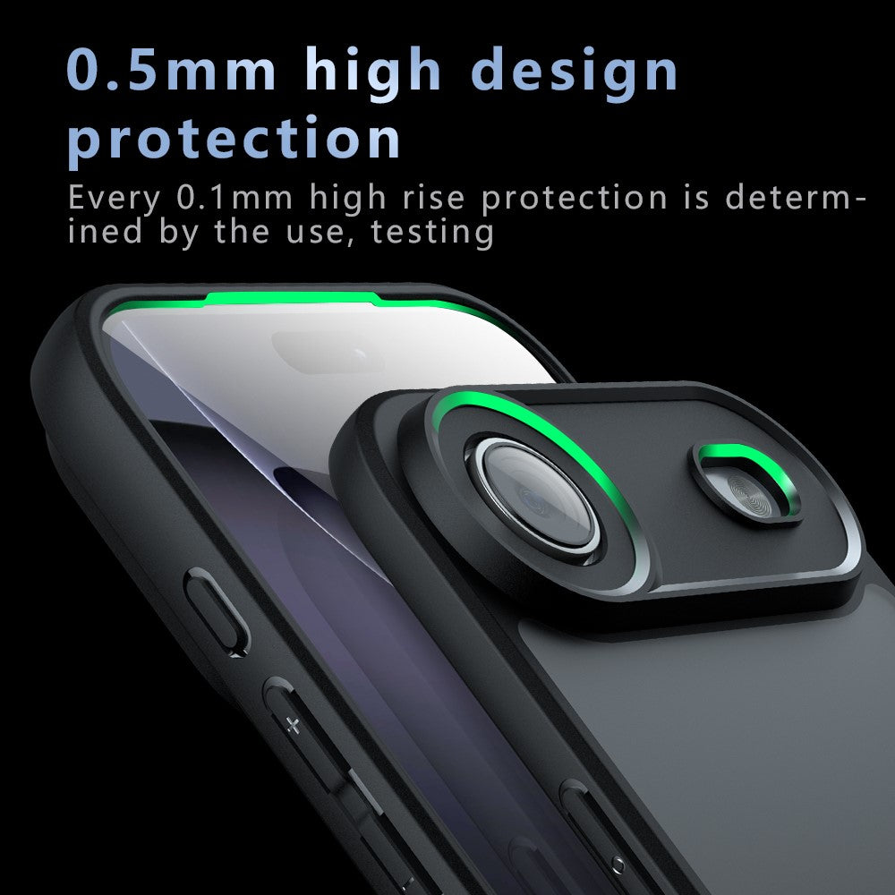 For iPhone 17 Pro Max Case Drop Proof TPU + PC Matte Back Phone Cover
