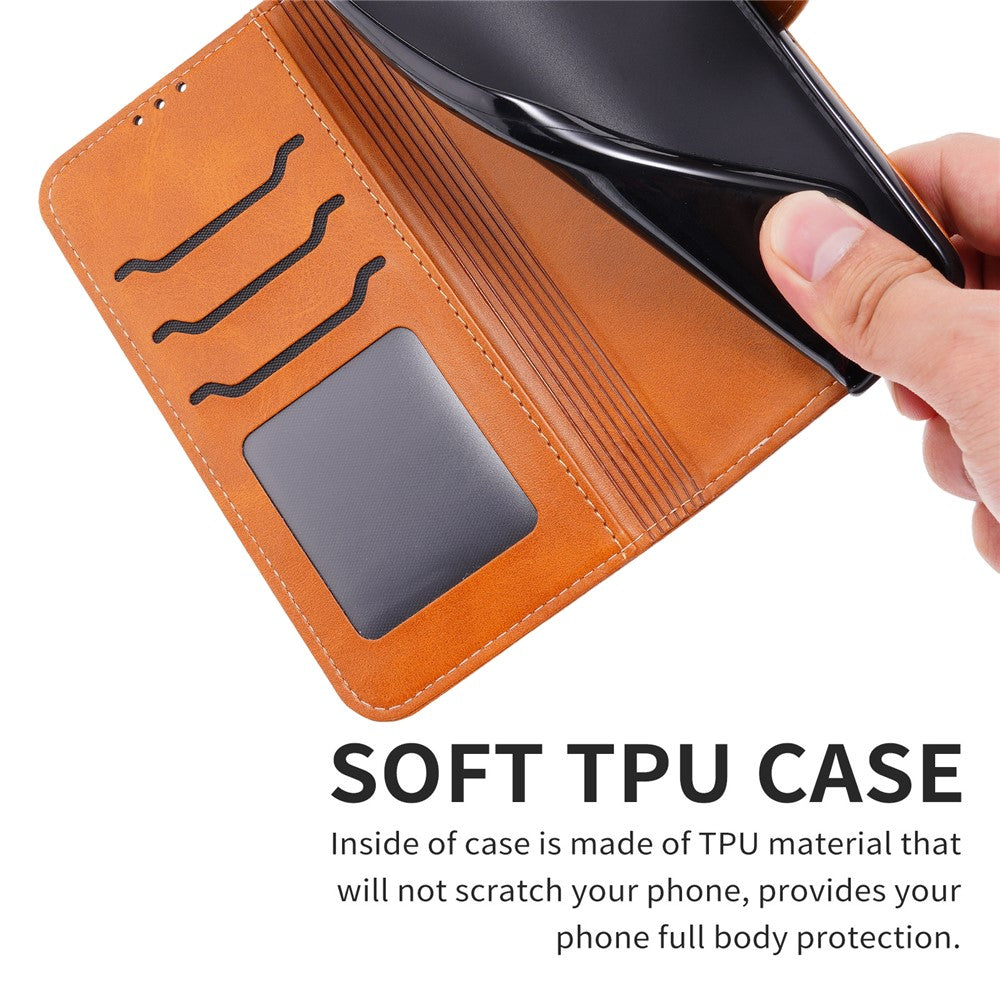 For iPhone 17 Pro Max Case Happy Cat Pattern Imprinted Leather Wallet Phone Cover - Yellow