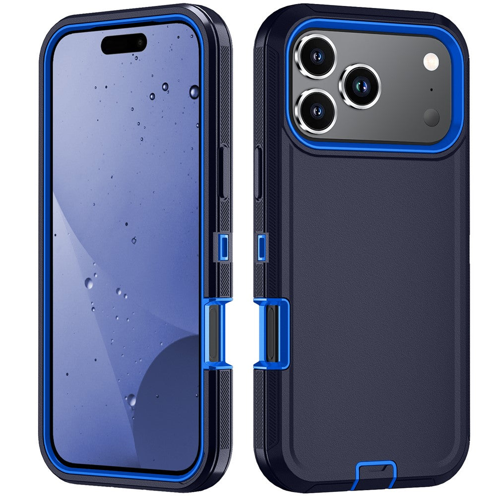 For iPhone 17 Pro Max Case Detachable PC + TPU Drop-Proof Back Cover - Dark Blue / Blue