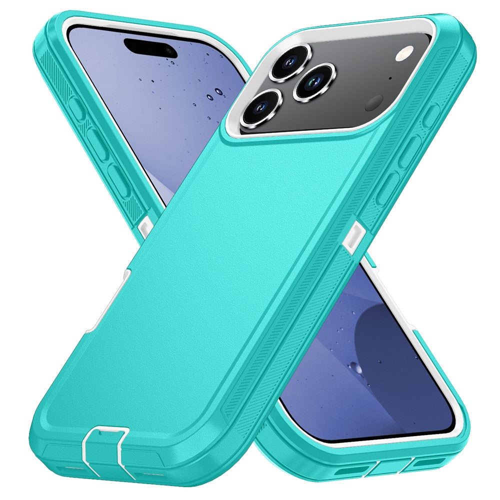 For iPhone 17 Pro Max Case Detachable PC + TPU Drop-Proof Back Cover - Water Blue / White