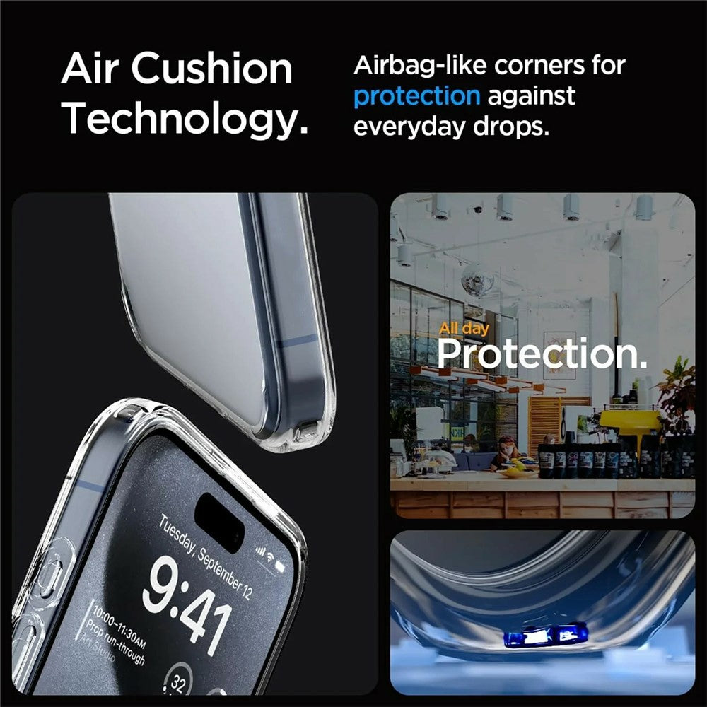 SHANWO For iPhone 17 Pro Max Clear Phone Case 1.5mm Shockproof TPU Mobile Back Cover