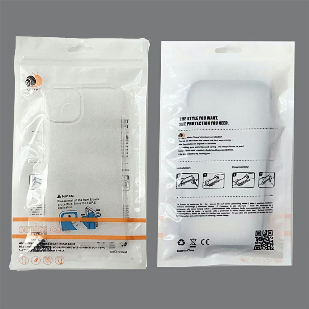 SHANWO For iPhone 17 Pro Max Clear Phone Case 1.5mm Shockproof TPU Mobile Back Cover