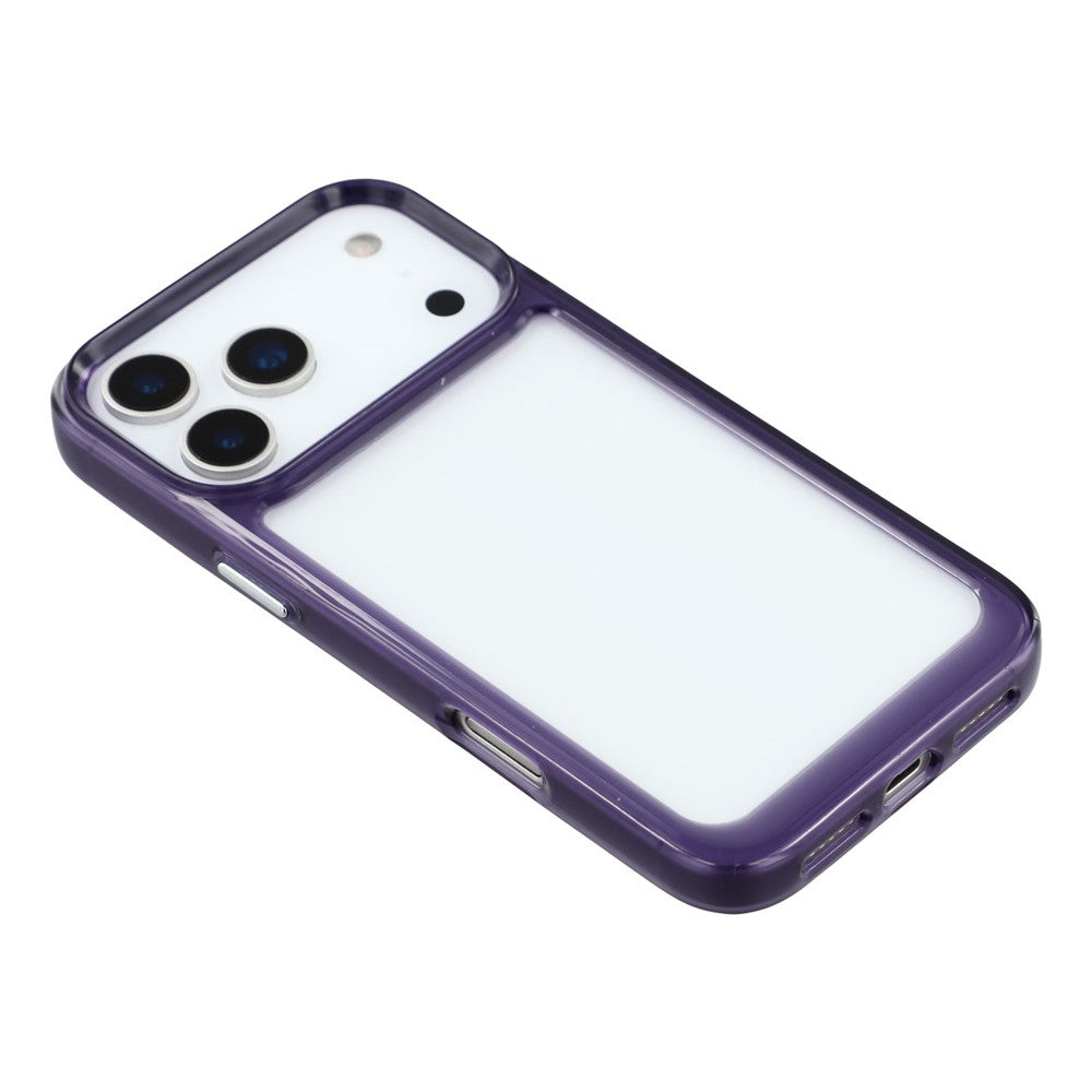 For iPhone 17 Pro Max Cell Phone Case TPU + PC 2.0mm Anti-Scratch Cover - Transparent Purple