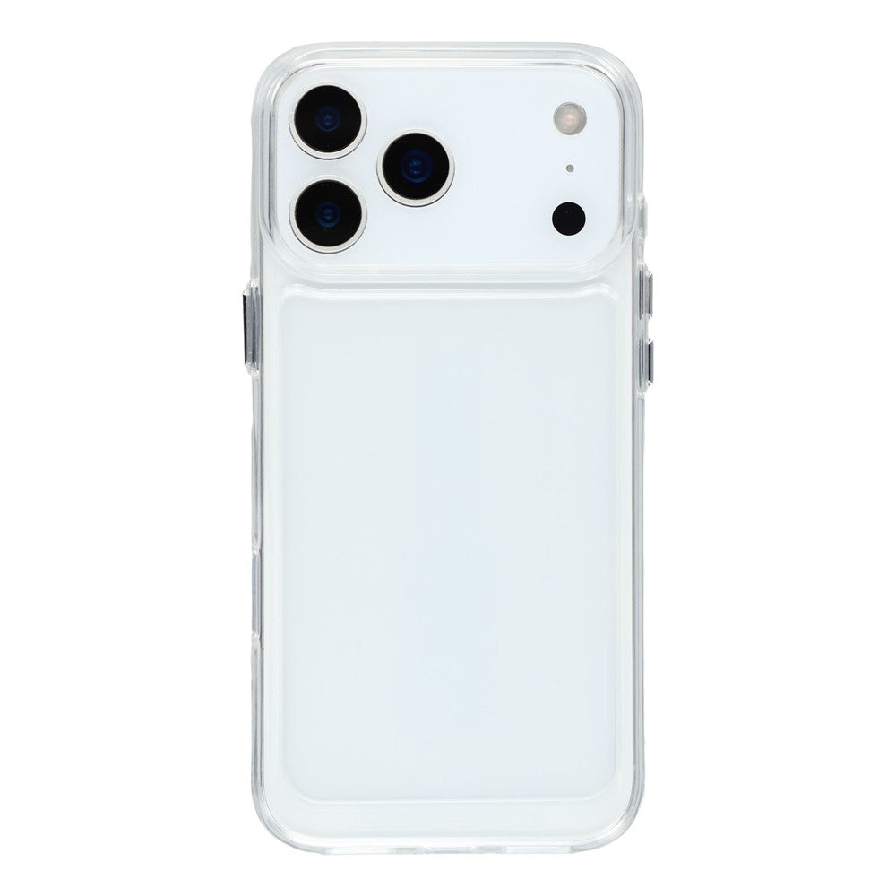 For iPhone 17 Pro Max Cell Phone Case TPU + PC 2.0mm Anti-Scratch Cover - Transparent White