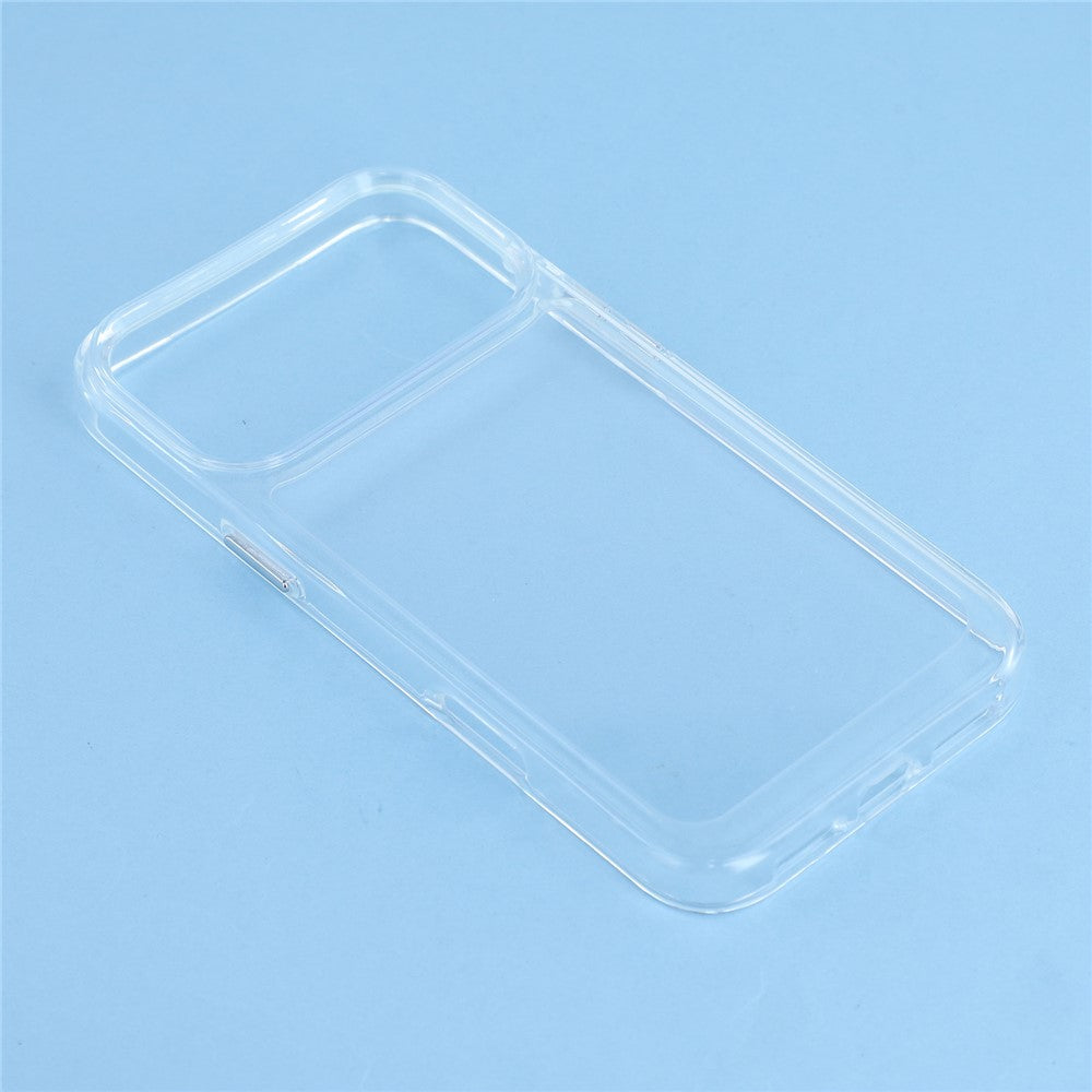 For iPhone 17 Pro Max Cell Phone Case TPU + PC 2.0mm Anti-Scratch Cover - Transparent White