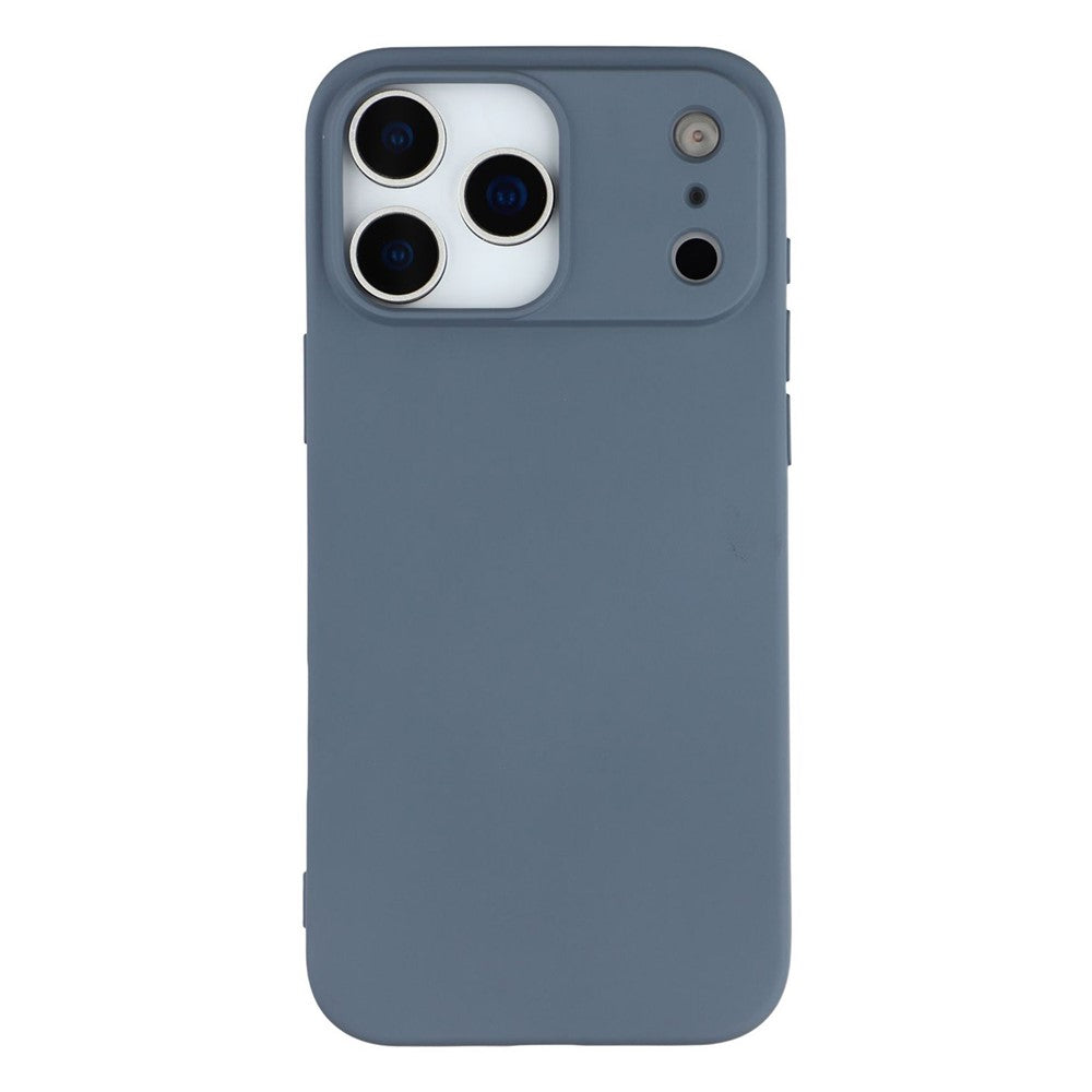 For iPhone 17 Pro Max TPU Case Soft Fiber Lining Anti-Scratch Phone Cover - Lavender Grey