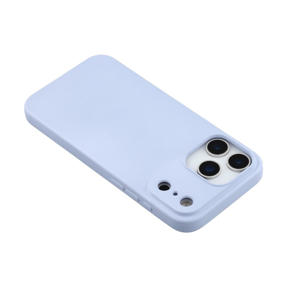 For iPhone 17 Pro Max TPU Case Soft Fiber Lining Anti-Scratch Phone Cover - Light Purple