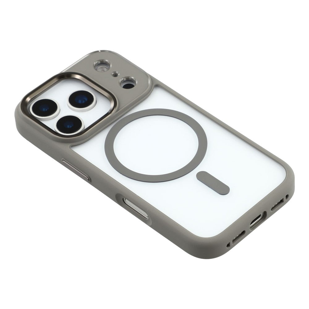 FULEXIN For iPhone 17 Pro Max Case Compatible with MagSafe Anti Drop TPU + PC Phone Cover - Grey