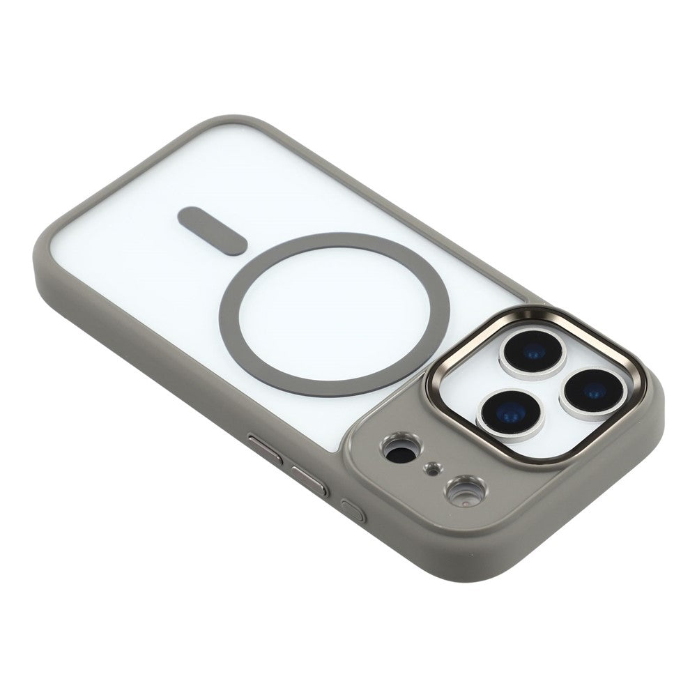 FULEXIN For iPhone 17 Pro Max Case Compatible with MagSafe Anti Drop TPU + PC Phone Cover - Grey