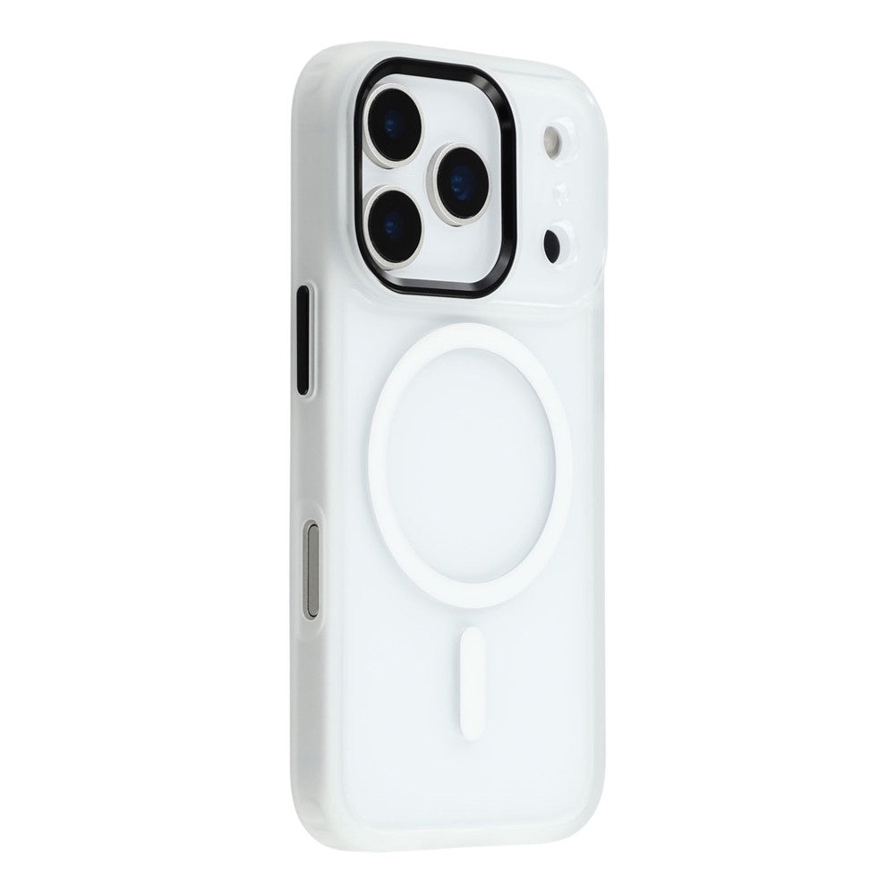 FULEXIN For iPhone 17 Pro Max Case Compatible with MagSafe Anti Drop TPU + PC Phone Cover - White