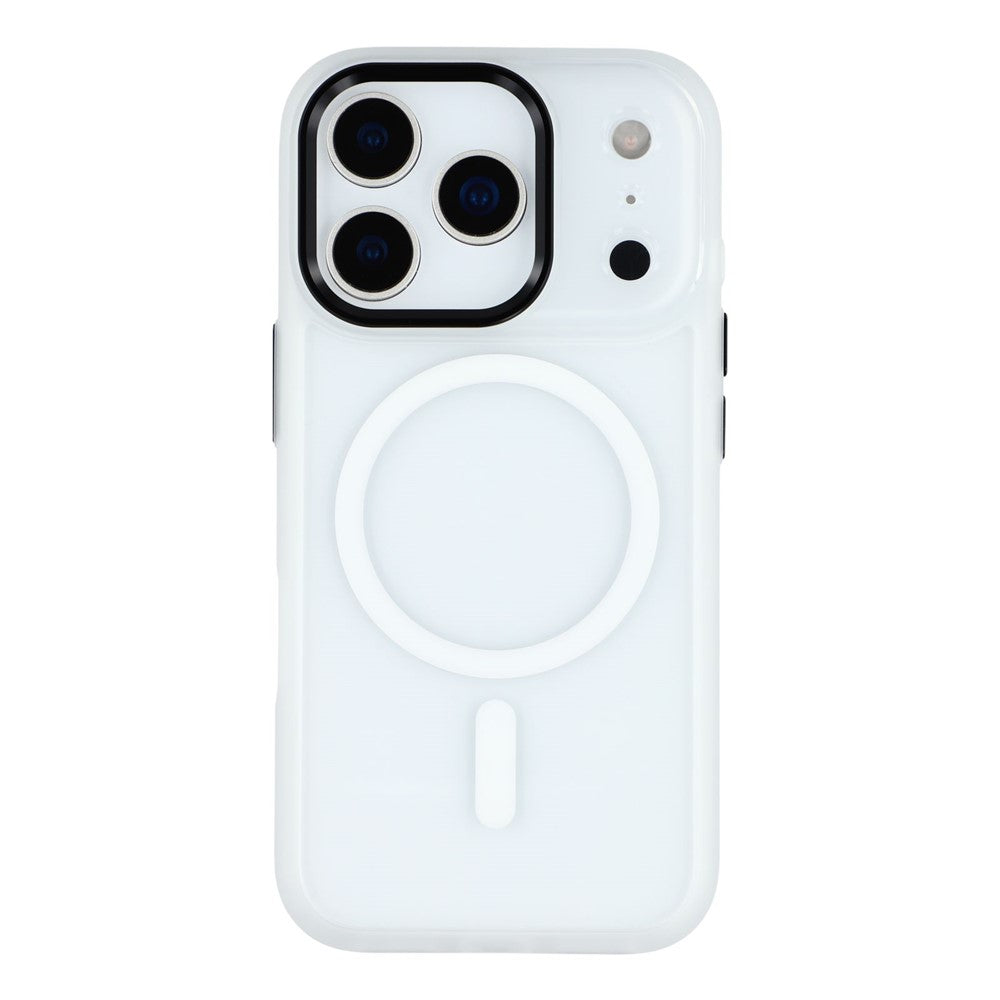 FULEXIN For iPhone 17 Pro Max Case Compatible with MagSafe Anti Drop TPU + PC Phone Cover - White