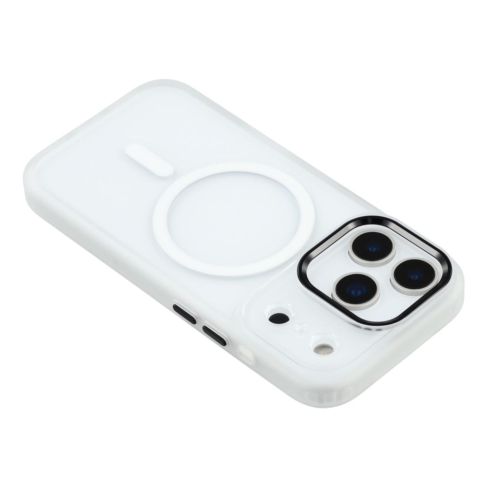 FULEXIN For iPhone 17 Pro Max Case Compatible with MagSafe Anti Drop TPU + PC Phone Cover - White