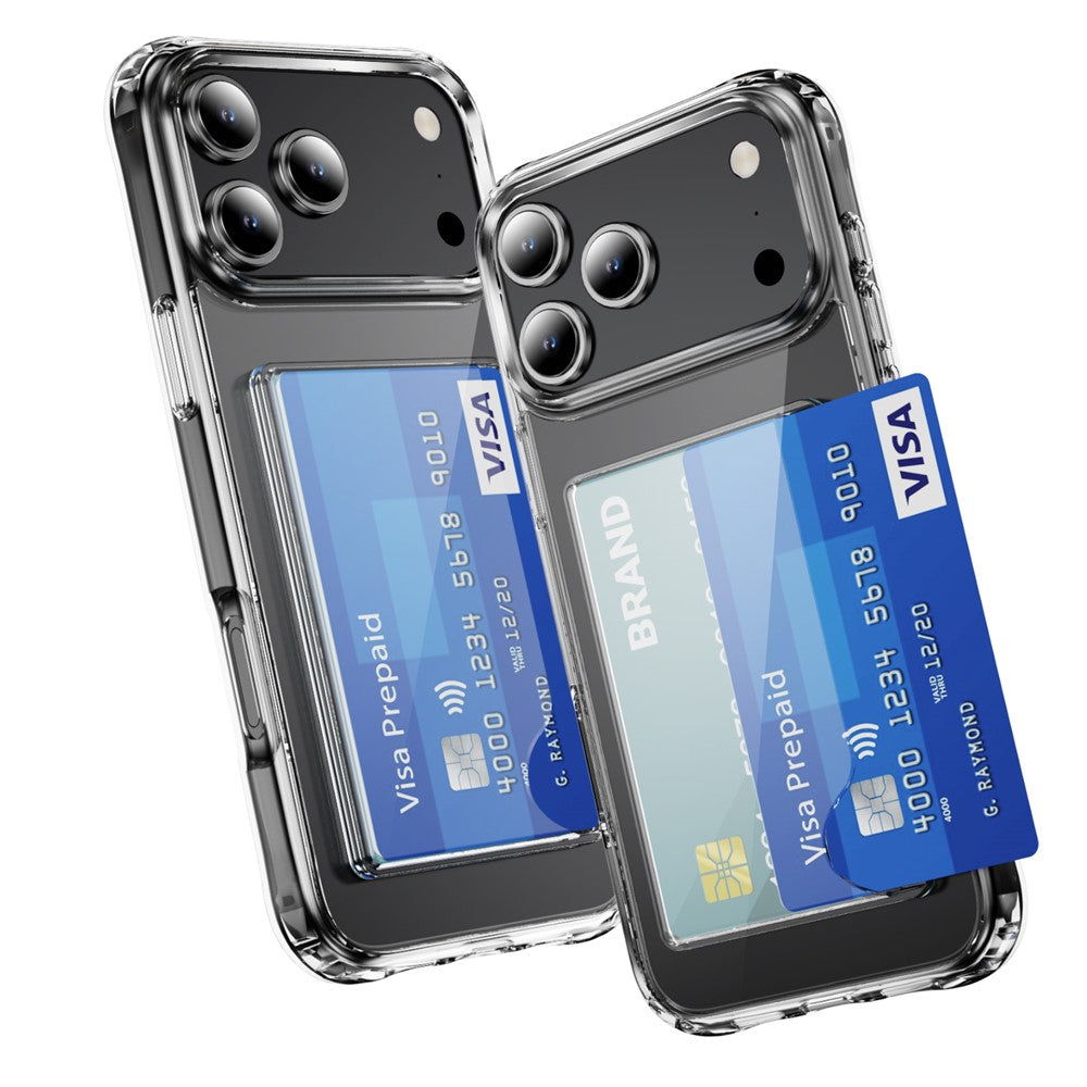 For iPhone 17 Pro Max Case Protective TPU Phone Cover with Card Holder