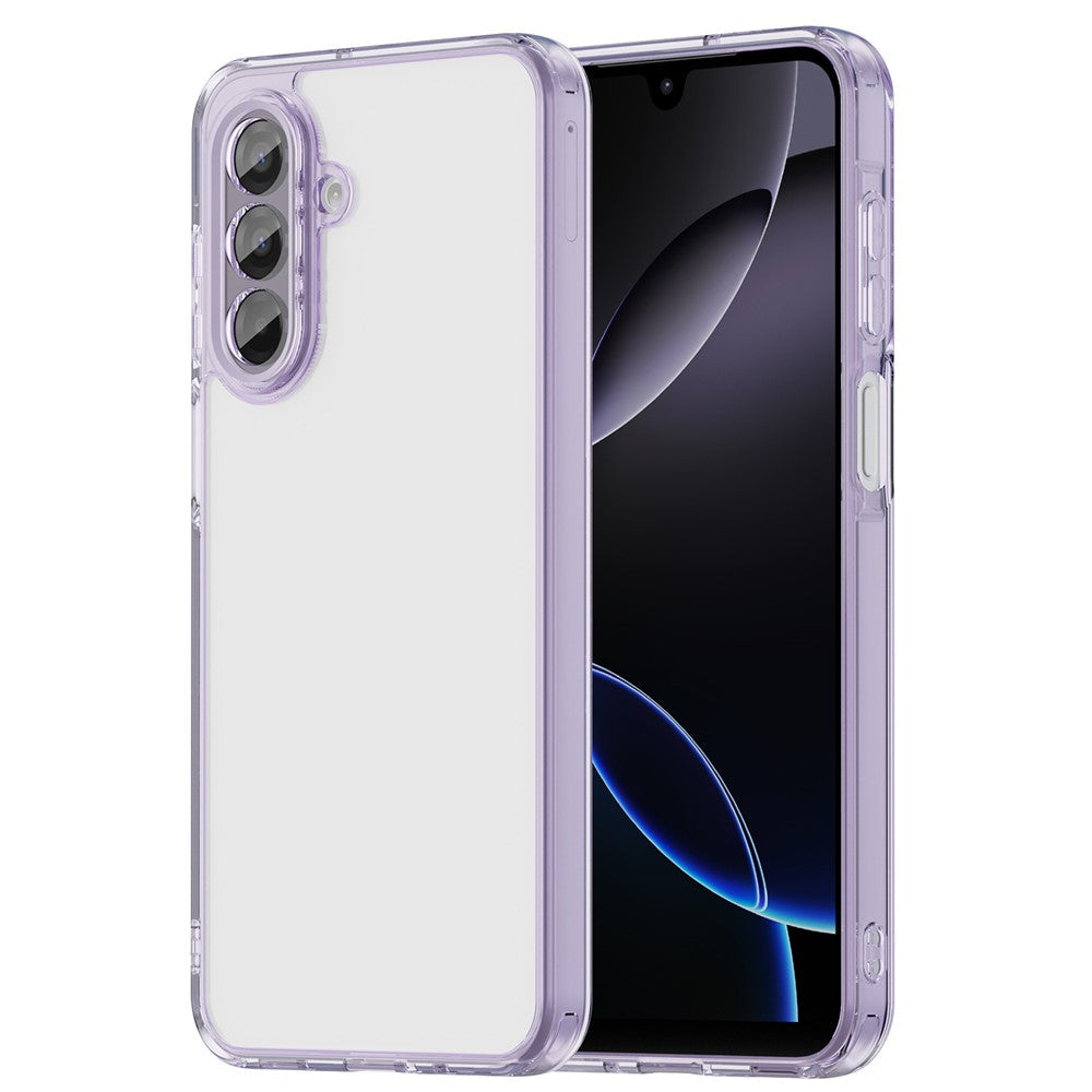 For Samsung Galaxy A17 5G Case TPU + Acrylic Phone Back Cover Anti Yellowing - Purple