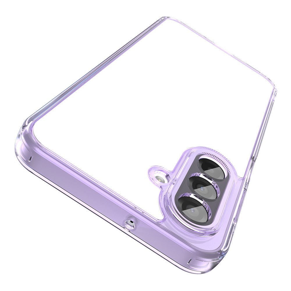 For Samsung Galaxy A17 5G Case TPU + Acrylic Phone Back Cover Anti Yellowing - Purple