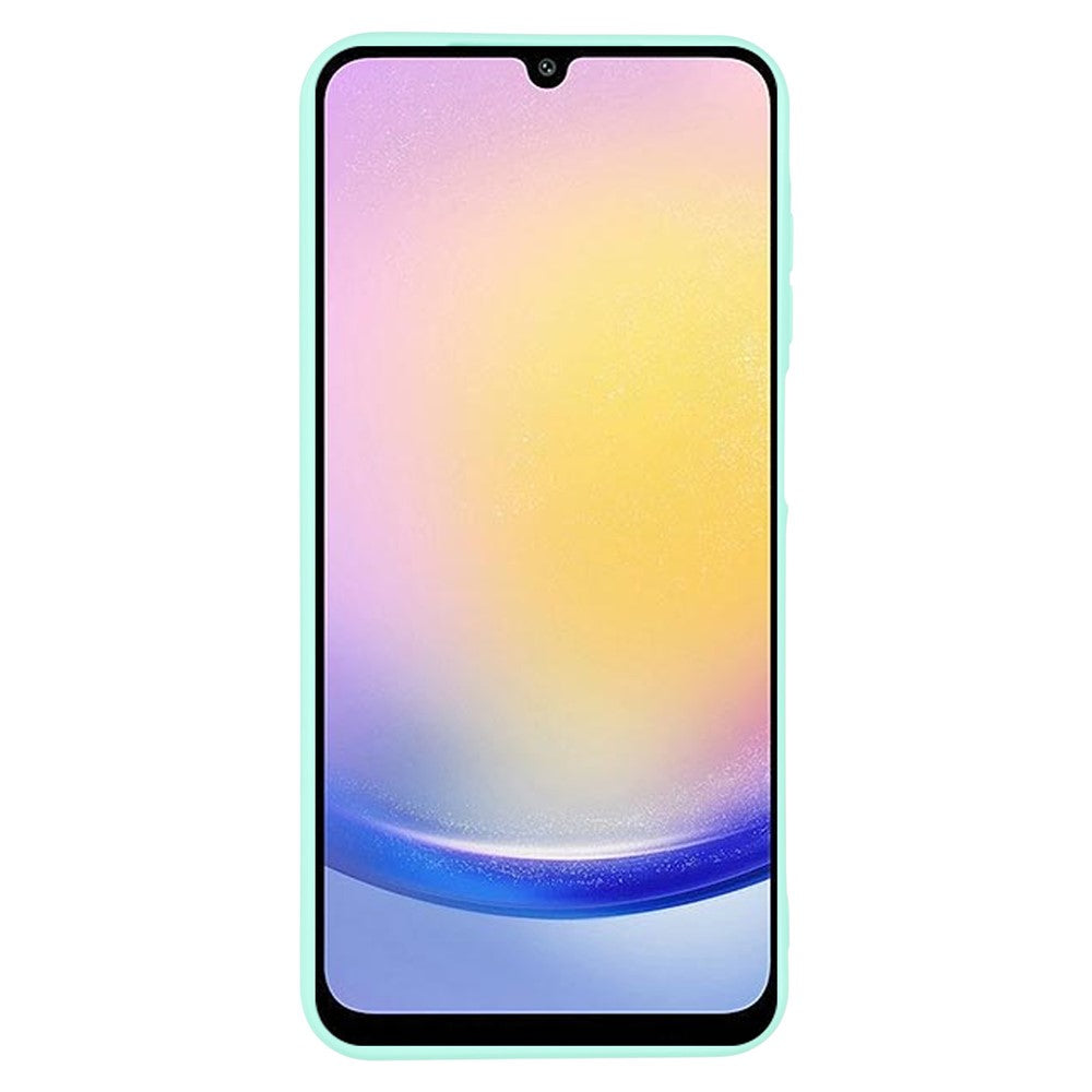 For Samsung Galaxy A17 5G Case Precise Cutouts Straight Edge TPU Shockproof Phone Cover - Baby Blue