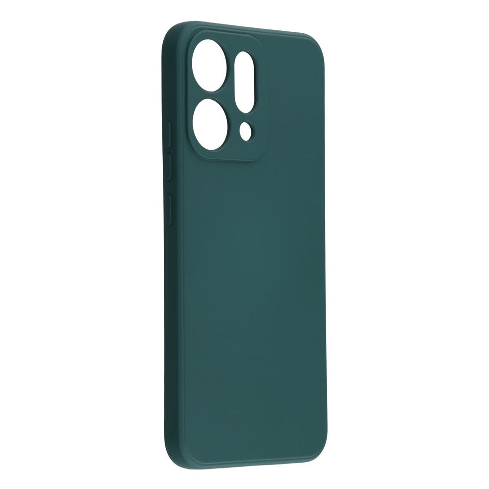 For Oppo Reno14 Pro 5G (Global) Case TPU Back Soft Anti-Scratch Fiber Lining Phone Cover - Army Green