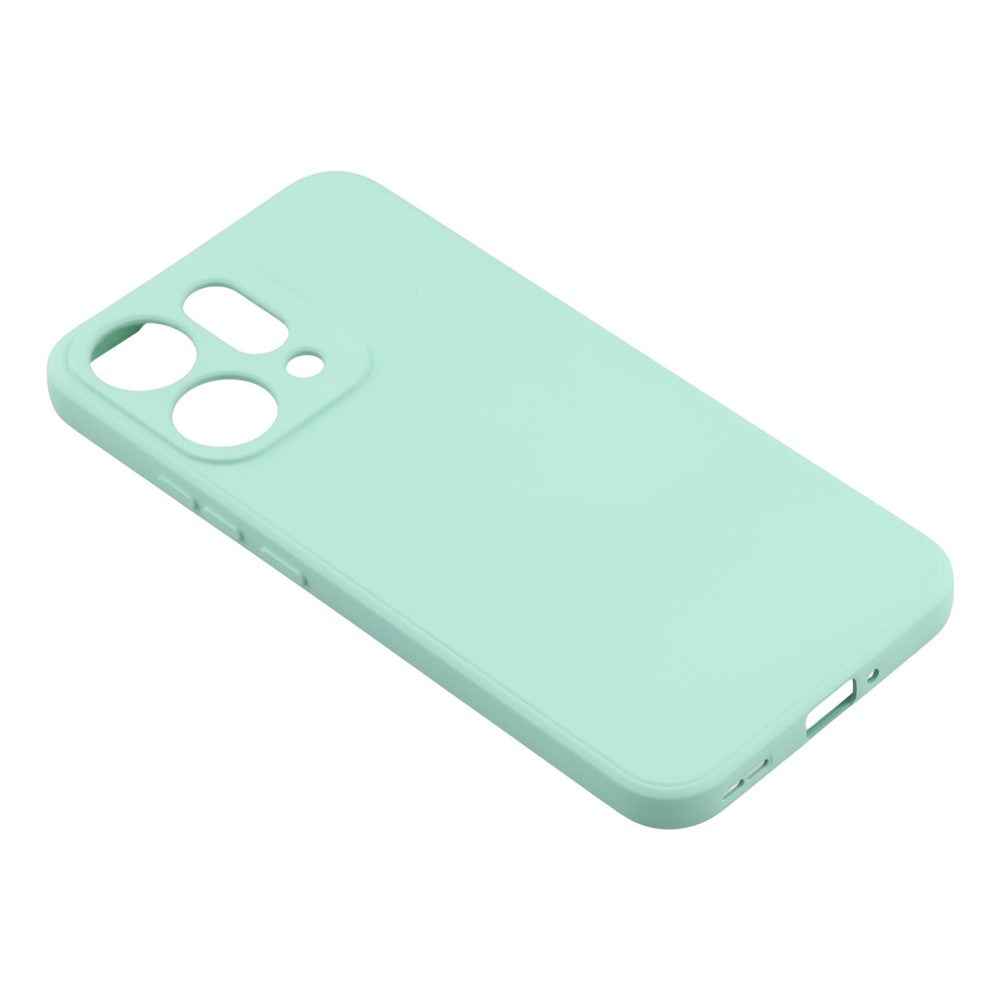 For Oppo Reno14 Pro 5G (Global) Case TPU Back Soft Anti-Scratch Fiber Lining Phone Cover - Baby Blue