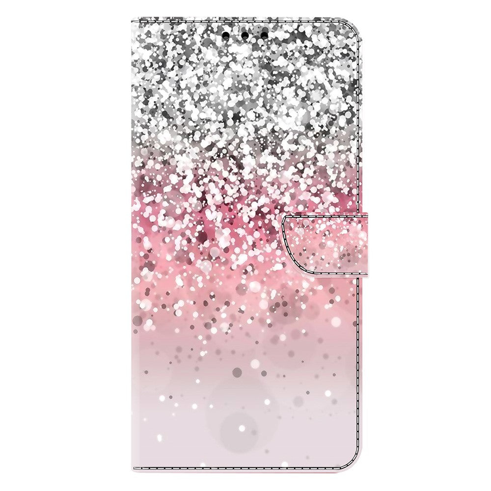 For iPhone 17 Pro Max Case Magnetic Clasp 3D Pattern Leather Wallet Phone Cover - Gradient