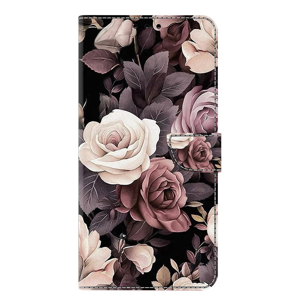 For iPhone 17 Pro Max Case PU Leather Wallet Phone Cover with Stand - Rose