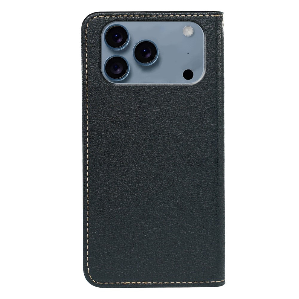 For iPhone 17 Pro Max Case Wallet RFID Blocking Leather Phone Cover Strong Magnetic Closure - Black