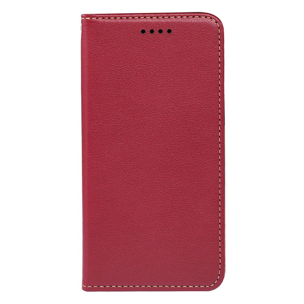 For iPhone 17 Pro Max Case Wallet RFID Blocking Leather Phone Cover Strong Magnetic Closure - Red
