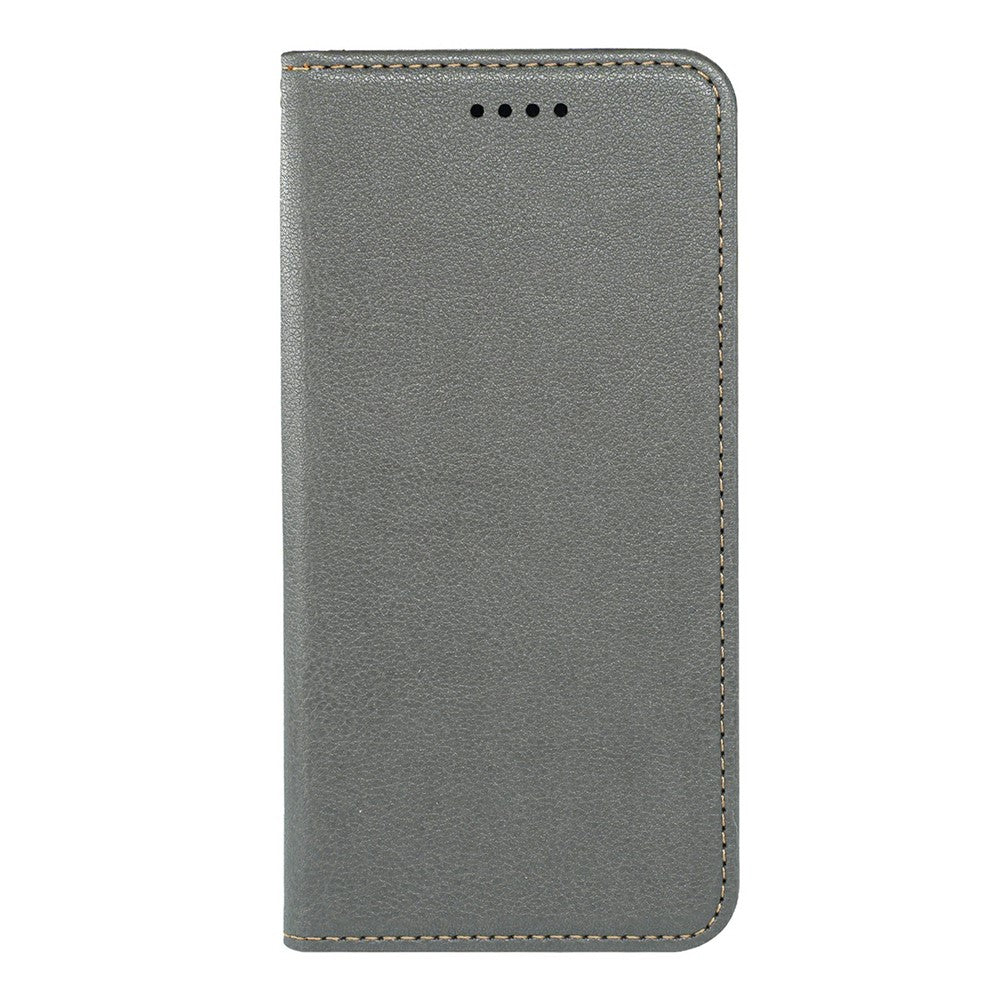For iPhone 17 Pro Max Case Wallet RFID Blocking Leather Phone Cover Strong Magnetic Closure - Grey