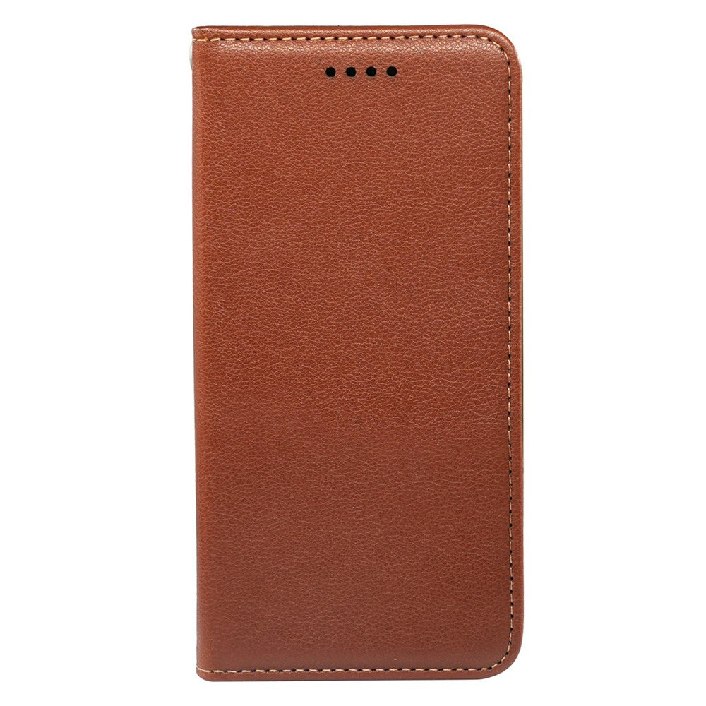 For iPhone 17 Pro Max Case Wallet RFID Blocking Leather Phone Cover Strong Magnetic Closure - Brown